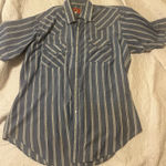Western Pearl Snap Blue Size L Photo 0