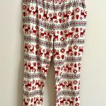 Hanna Andersson Women’s Holiday Reindeer Flannel Pajama Set Photo 5