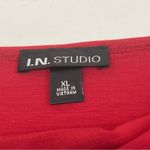 VTG I.N. Studio Red Cowl Neck long sleeve blouse XL Photo 12