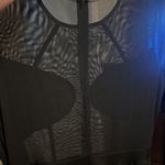 Black Sheer Top long sleeve Jumpsuit Size XL Photo 7