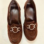 Ellemenno vintage wedges suede brown size 8M Photo 5