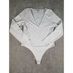 Aritzia Babaton Contour V-Neck Long Sleeve Double Layer Bodycon Bodysuit Top XL Photo 0