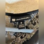 Black Party dress by Valerie Bertinelli, body con, silvery lace back detail Size 8 Photo 2