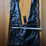 Nasty Gal Black Skinny Faux Leather Trousers, Size 8, NWT Photo 1