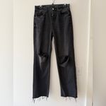 GRLFRND Bella Low Rise Boyfriend Jean in Route 66 Black Size 26 Waist Photo 2