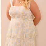 Altar'd State Arula Eliana Tiered Sparkle Floral Maxi Dress 1X New Photo 11