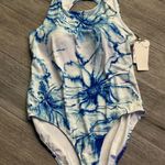CALIA by Carrie Underwood Blue and White One Piece Swimsuit Size 16 Photo 0
