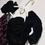 Gunne Sax by Jessica McClintock blac and red velvet dress Prom dress red bow jacquard with faux crystals detailed  Junior size 3/4 Photo 3