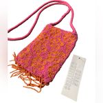 Urban Outfitters  Orange and Pink Beaded Floral Phone Sling Photo 1