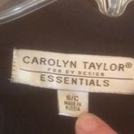 Carolyn Taylor Black top with M rhinestones sz small Photo 2
