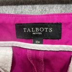 Talbots Petites Heritage Cropped Pants 10P Hot Pink Cotton Blend Photo 8