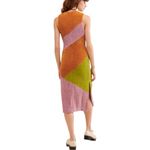 Hutch Jordy Dress Copper Colorblock Chenille Knit Midi Dress Size 2X Photo 1