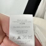 Clu USA Size Small Black Crewneck Sweatshirt with Cream White Pleated Back Black Photo 1