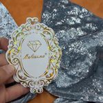 Malianns Metallic Blue/Silver Halter Crop Top Gray Size M Photo 3