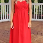 Red Bridesmaid Dress Size 2 Photo 0
