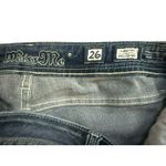 Miss Me  Women's Embroidered Skinny Jeans 26 x 27 Low Rise Bohemian Boho Ankle Photo 5