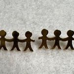 Vintage Gold Children Stud Earrings Photo 1