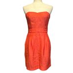 Urban Outfitters  Cooperative Strapless Coral Dress Back‎ Clasp Detail Side Zip 4 Photo 2