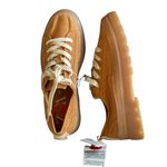 ZARA NWT Chunky Platform Lace Up Sneakers Tan / Brown EU 39 US 6 Lug Sole Photo 3