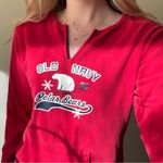 Old Navy Red V-Neck Hooded Sweatshirt Photo 5