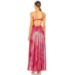 NWT Retrofete Jett Dress XL Multicolor Cutout Ombre Metallic Maxi Photo 3