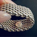 Tiffany & Co. Somerset Mesh Ring – 925  Size 6.5 - 10mm Wide Like New Photo 5