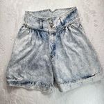 Bonjour Vintage 80s Acid Wash High waisted Pleated Front Shorts Throwback OG Photo 5