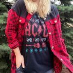 Maurice's Red Patchwork Fleece Shacket Photo 1