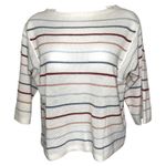 & Other Stories & OTHER STORIES PARIS ATELIER Striped Multi Color Open Knit Sweater EUC Size XS Photo 1