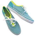 Keds Like New  Gingham and Polka Dot Sneakers Blue White Size 8 Photo 0