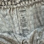 Sonoma Somona Women’s Grey and White Star Design Sleep Shorts Size 2X Photo 2