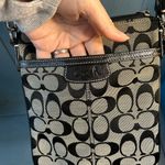 Coach Vintage  Signature Black and Grey Crossbody Bag Photo 2