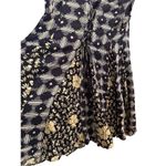 Anthropologie  MAEVE Blue & White Indiga Dress Sz M Tie-Back with Tassels Photo 12