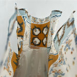 Joie  Silky Chiffon Multicolor‎ Handkerchief Print V Neck Tank Top Photo 4