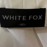 White Fox Boutique White Fox White Twist Knot Front Cutout Long Sleeve Mini Fit & Flare Dress Sz XS Photo 5