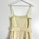 Mac Duggal Spaghetti Straps Tiered Tea-Length Dress in White Ivory Size US 12 Photo 6