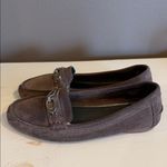 Coach Fortunata Brown Suede Flats Moccasins Size 7 Photo 2