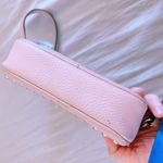 Coach Pink Leather Double Zip Crossbody Bag light pink with adjustable strap Photo 5