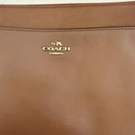 Coach  Crossbody Bag Womens Small Brown Leather Zip Top Shoulder Purse Logo Photo 4