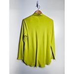 Chico's Chico’s Shirt Womens Long Sleeve Pima Cotton Green Avocado Turtleneck Small Photo 1
