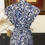 Free Assembly 100% Cotton Belted Button Front Utility Shirtdress ~ Size M 💚🍄 Blue Size M Photo 6