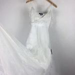 Lulus NWT  Radiant in Ruffles White Lace Cold Shoulder Maxi Dress XS Bridal Photo 13