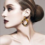 ✨ Acrylic Statement Tortoise Hoop Earrings✨ Black Photo 0