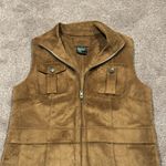 Ralph Lauren Lauren  Brown Suede Vest SIZE S Photo 1