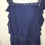 Free People One Priscilla Navy Blue Sleeveless Mini Dress Size Small Photo 4