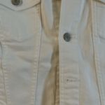 Talbots  Womens Classic Jean Trucker Jacket White Petite S Sp Photo 5