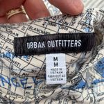Urban Outfitters  Asymmetric Cut Out New York Map Printed Ruched Bodycon Dress M Photo 1