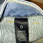 Bullhead 0 24 Denim Jeans Long Raw Hem Shorts Blue Photo 4