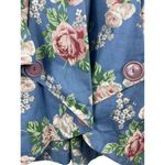 VTG Randy With Love Blue Floral One Button Shacket Blazer XL Photo 2
