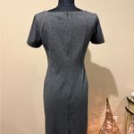 Brooks Brothers  shift Charcoal Midi Dress size 4 Photo 4